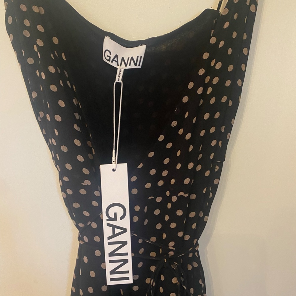 GANNI polka dot wrap dress - Picture 5 of 6